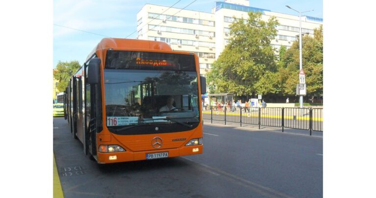 С променен маршрута ще бъде автобусна линия 116 в събота