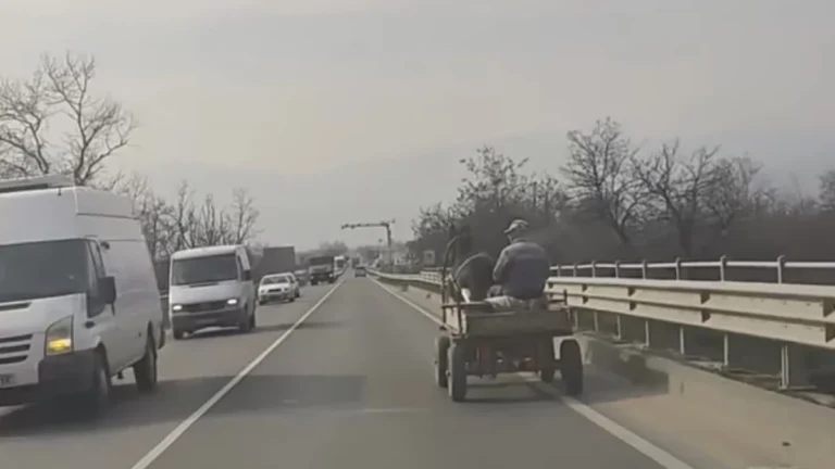 Каруца, забранена по пътища, е заснета на Околовръстното в Пловдив