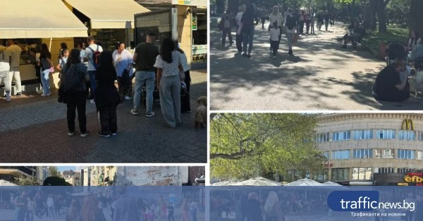 Главната и кафенетата в Пловдив препълнени, гласуването активно