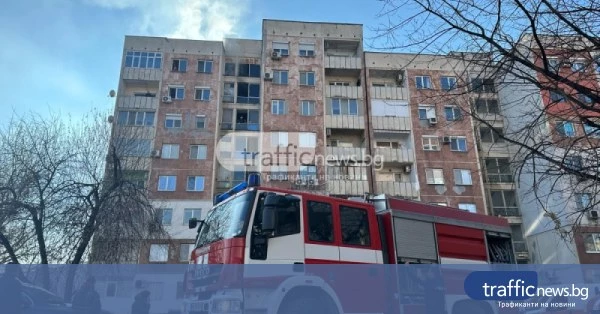 Жена пострада при пожар в жилищен блок във Варна