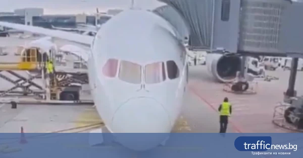 Носовият колесник на Боинг 787 се счупи във Франкфурт, има пострадали