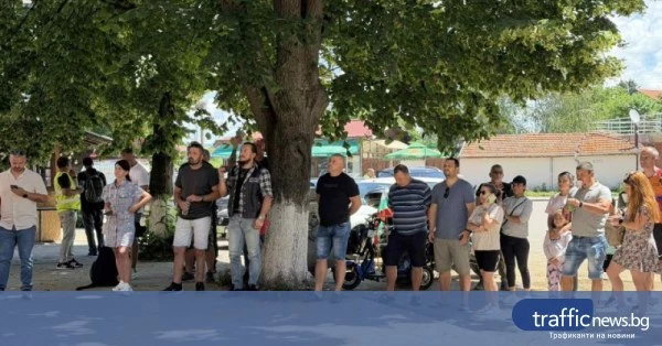 Жители на Лесново протестираха срещу агресията след клип
