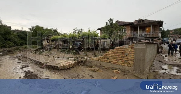 Поройните дъждове наводниха десет къщи в Медовец, Варненско