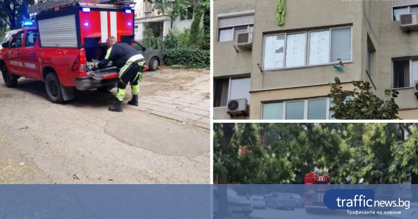 Жена блокирана на тераса в Пловдив, 2-годишното ѝ дете остана само в апартамента