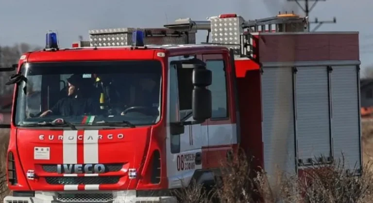 Пожар край Камен връх, силният вятър затруднява гасенето